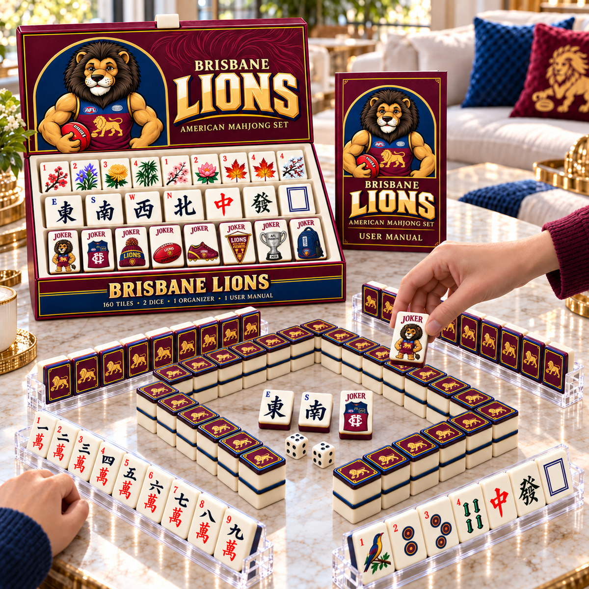 Premium BRBL Mahjong Tiles Set TTMH