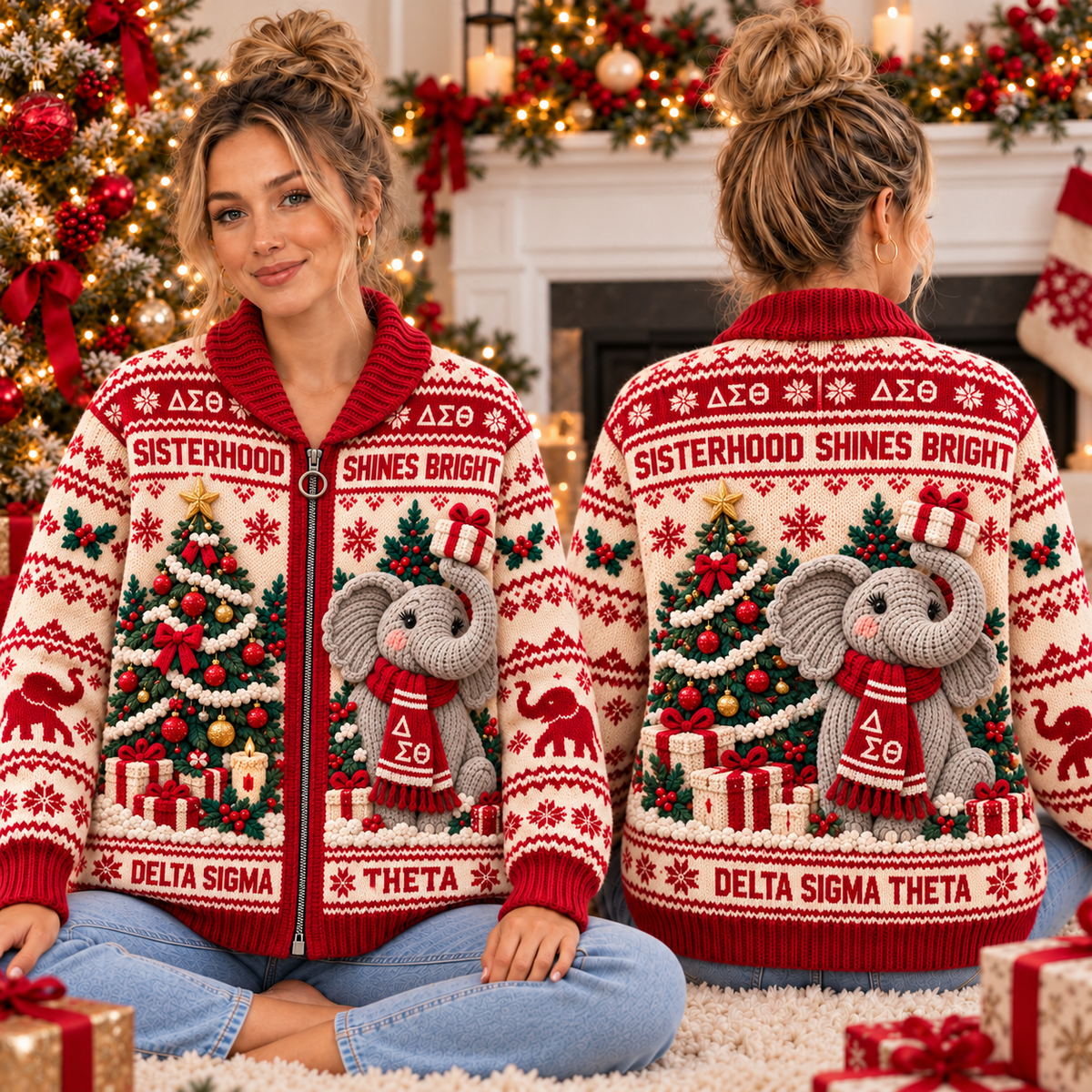 DST WOOL ZIP CARDIGAN NPL