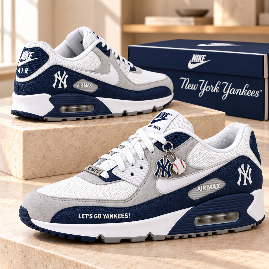 New York Yankees Premium Low-Top Sneakers