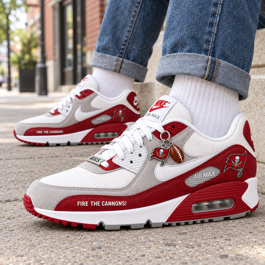 Tampa Bay Buccaneers Premium Low-Top Sneakers