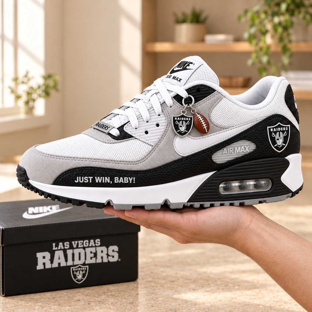 Las Vegas Raiders Premium Low-Top Sneakers