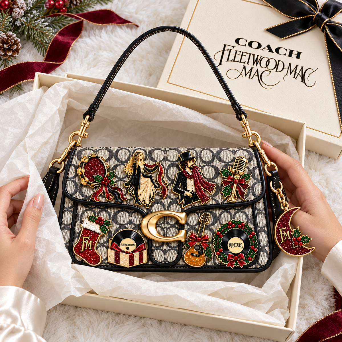 Premium FLM Noel Shoulder Cross With Charm NPL
