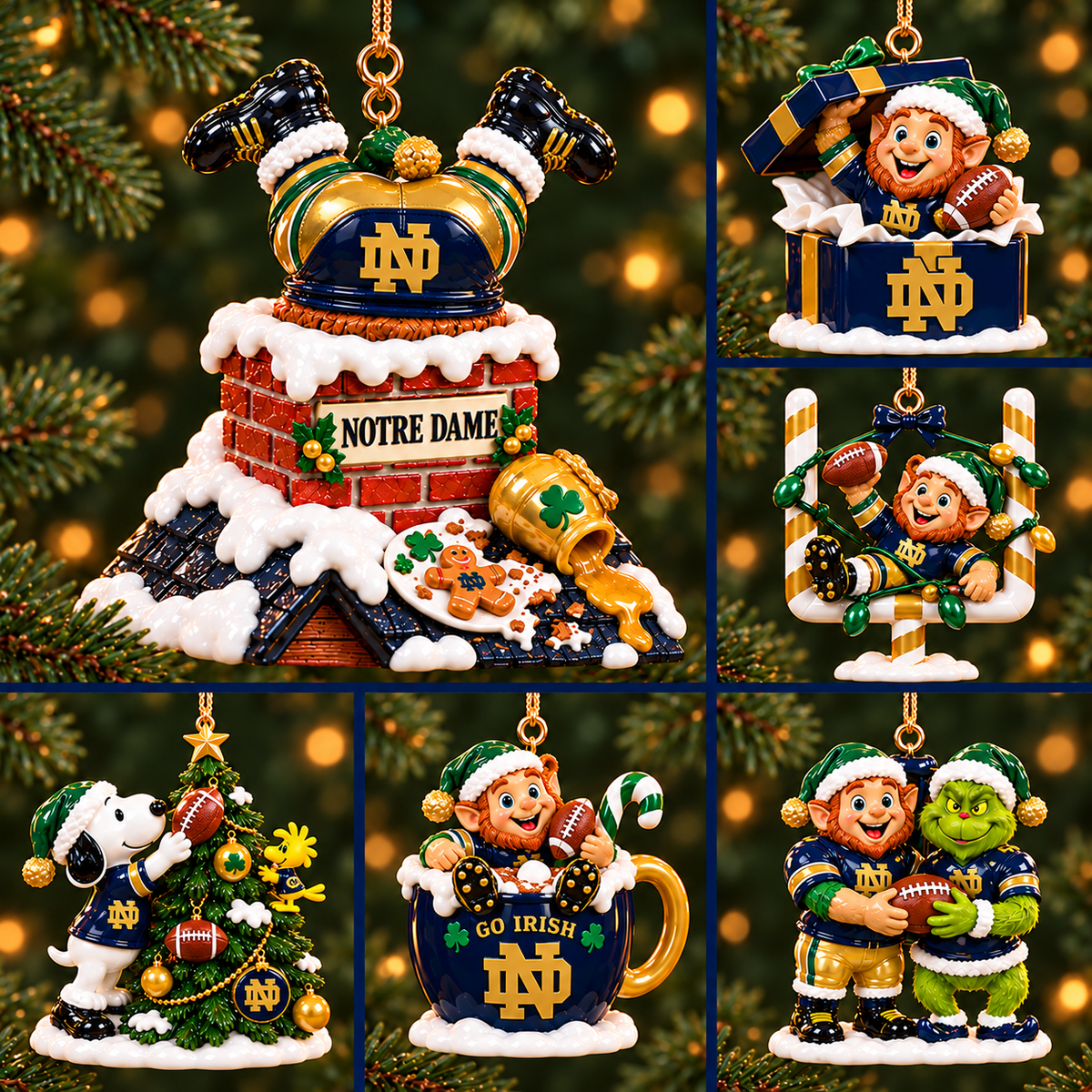 NDFI Premium Christmas Tree Ornament Set TMH