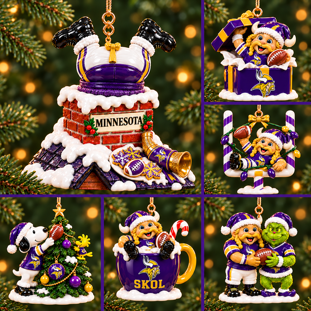 MNVK Premium Christmas Tree Ornament Set TMH