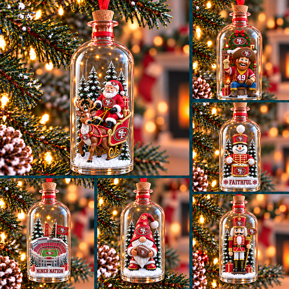 SF49 Premium Christmas Tree Ornament Set TMH