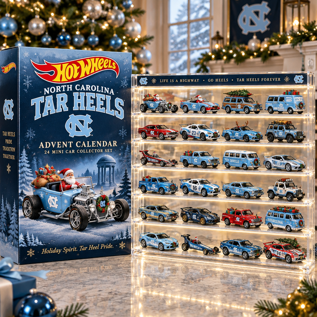 North Carolina Tar Heels Premium Mini Car Advent Calendar