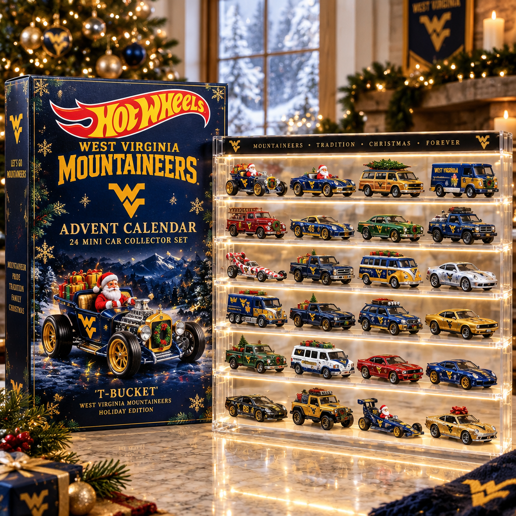 West Virginia Mountaineers Premium Mini Car Advent Calendar