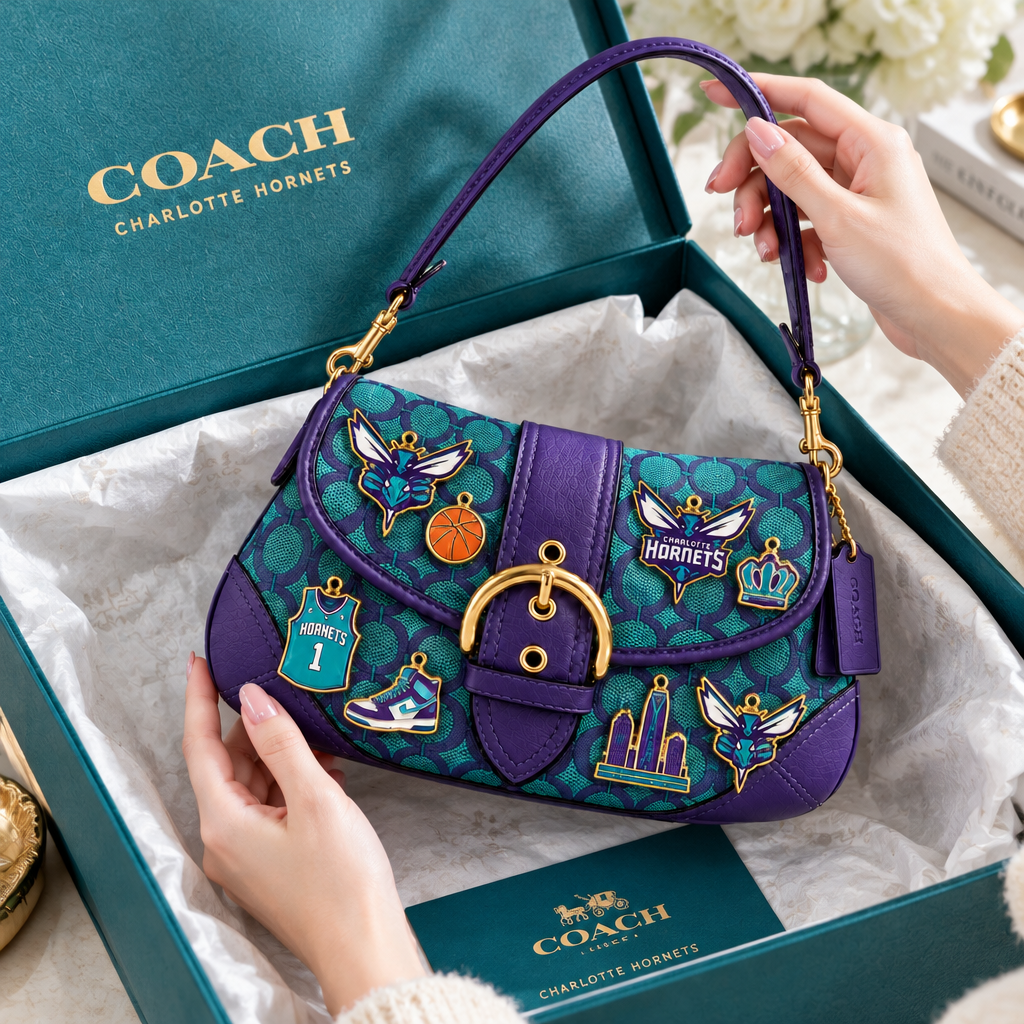 Charlotte Hornets Soho Bag With Charm