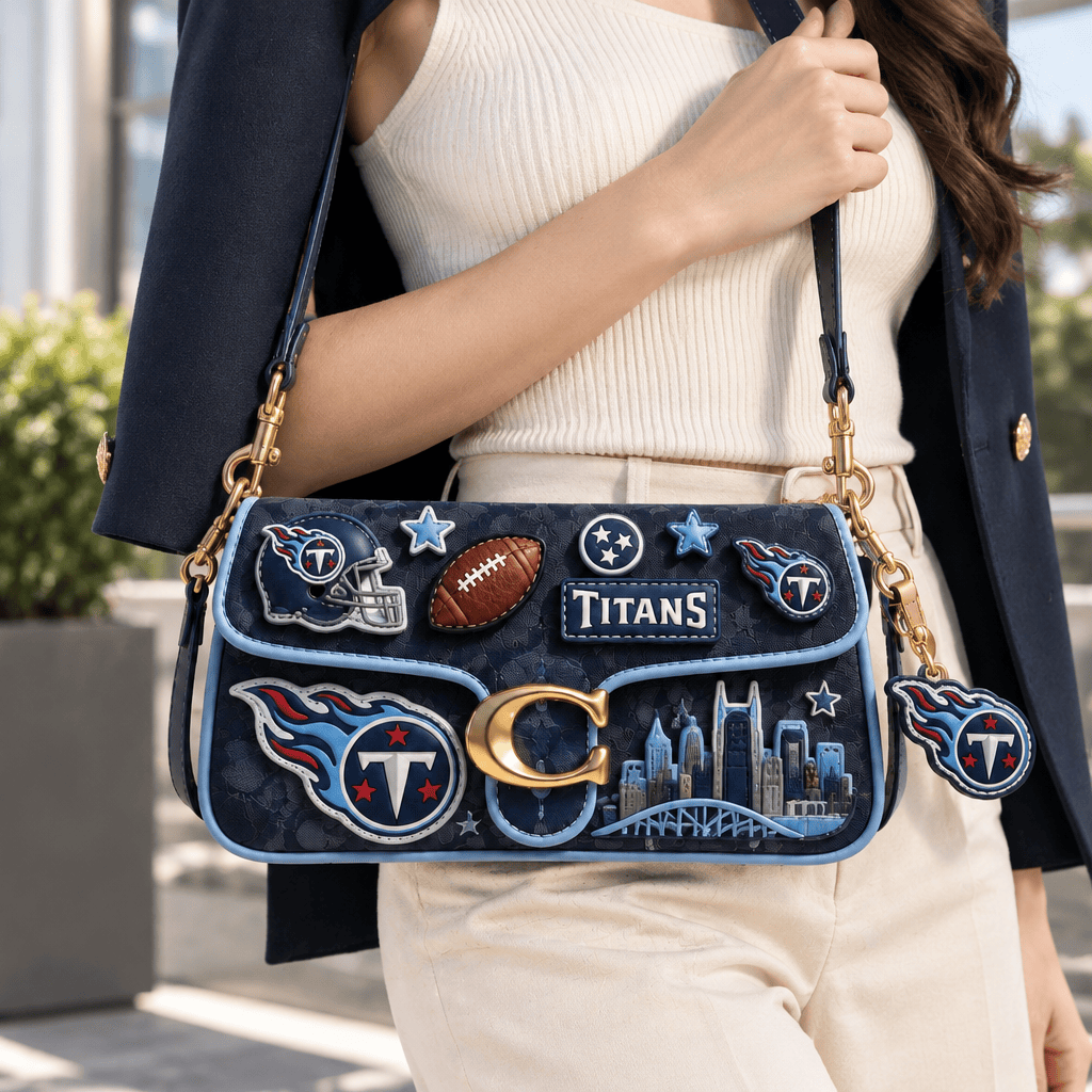 Premium TNST Coach Shoulder Cross With Charm LNTH